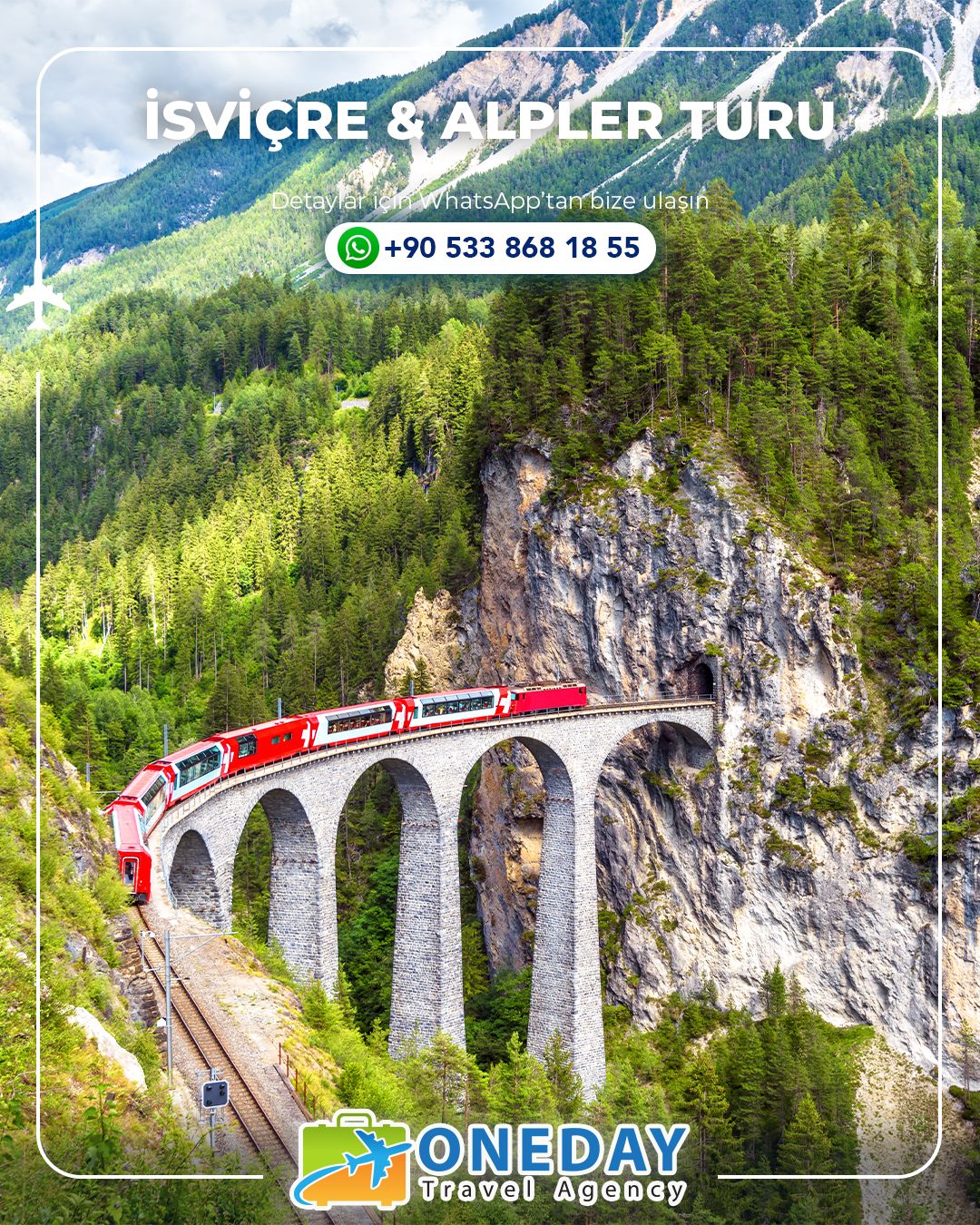 Bernina Express ile İsviçre ve Alpler Turu