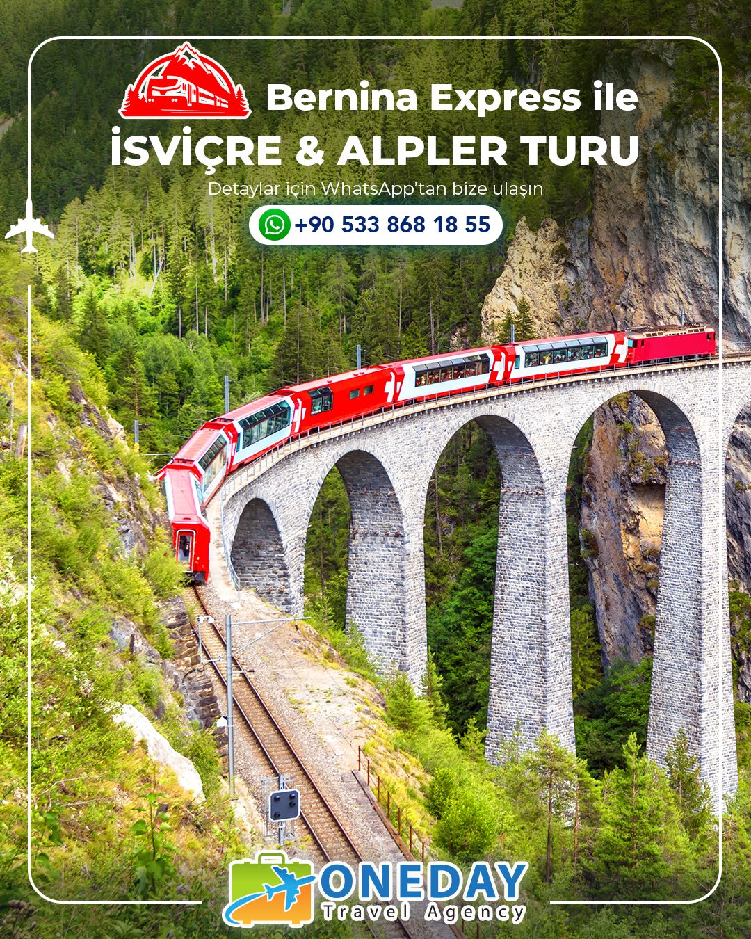 Bernina Express ile İsviçre ve Alpler Turu